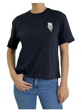 T shirt con dettagli in argento Only